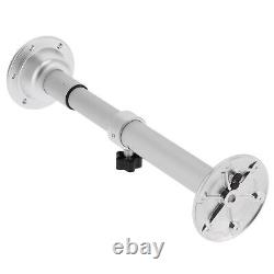 19.3-28.3in Table Pedestal Kit Adjustable Silver Pillar With Mount Base Parts