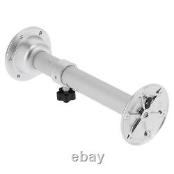 19.3-28.3in Table Pedestal Kit Adjustable Silver Pillar With Mount Base Parts