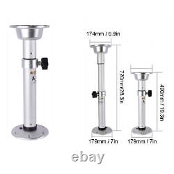 19.3-28.3in Table Pedestal Kit Adjustable Silver Pillar With Mount Base Parts F