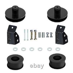 2 Lift Kit with Shock For Jeep Wrangler TJ Unlimited 4WD 2004-2006 Silver Painted