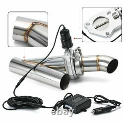 2in1 2.5 Exhaust Control E-Cut Out Dual Valve Electric Cutout Y Pipe Remote Kit