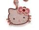 3.00ct Round Cut Real Moissanite Cute Kit Cat Charm Pendant 14k Rose Gold Plated