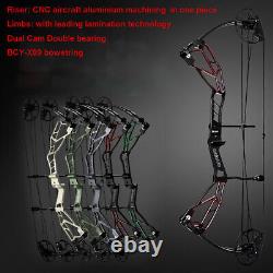 30-70lbs Compound Bow 320fps 21-30 CNC Archery Arrows Hunting Target Package