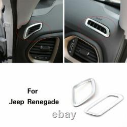 30pc Silver Full Set Interior Accessories Decor Trim Cover Kit For Jeep Renegade