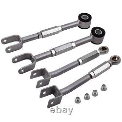 4X Heavy Duty Adjustable Rear Camber Arm + Toe Traction Kit for Nissan 350Z 2009