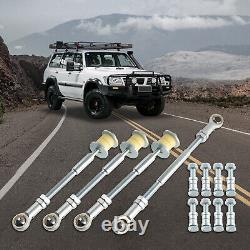 4x Front & Rear Adjustable Sway Bar Link Kit For Nissan Patrol GU Y61 2-8 Lift