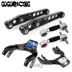 6Pcs Front Rear Upper Control Arms + Rear Cambers Kit For Honda Civic 92-95 EG