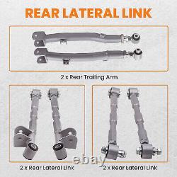 6x Rear Suspension Adjustable Lateral link for Subaru Impreza WRX/STi GDA 02-07