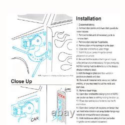 90 Degree Universal Door Hinge Bolt Kit Adjustable for Lambo Car Vertical Doors