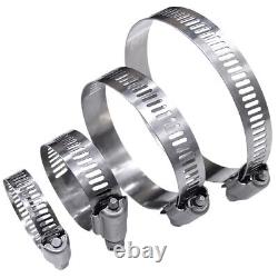 Adjustable 304 Stainless Steel Duct Clamps Hose Clamp Pipe Clamp Kit 105-950mm