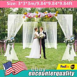 Adjustable 4 Post Hardware Kit Backdrop Decor Outdoor Wedding Party Stand