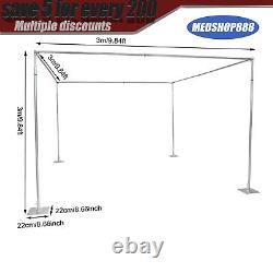 Adjustable 4 Post Hardware Kit Backdrop Decor Outdoor Wedding Party Stand