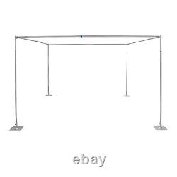 Adjustable 4 Post Hardware Kit, Outdoor Wedding Party Stand, Backdrop Stand