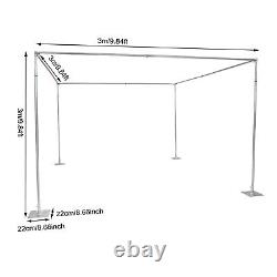 Adjustable 4 Post Hardware Kit, Outdoor Wedding Party Stand, Backdrop Stand