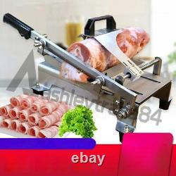 Adjustable Manual Frozen Meat Slicer Kit Beef Slicing Machine Hotpot BBQ Silver
