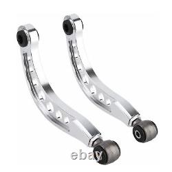 Adjustable Rear Camber Control Arms Kit for Honda Civic 1.8L 2.0L 06-15 Silver
