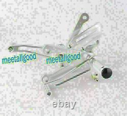 Adjustable Rearset Rear Set Footpegs Footrest Kit For Honda NSR250 Silver motor