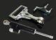 Adjustable Steering Damper Bracket Full Set Silver For Kawasaki Z750 Z750r Z1000