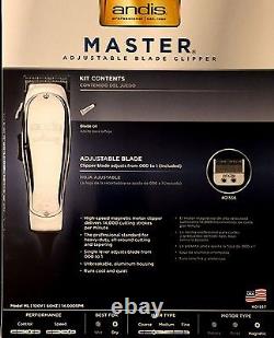 Andis Master Adjustable Blade Clipper # 01557, Upc 040102015571, Made In USA