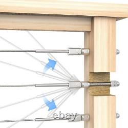 BLIKA 20 Pack 6 Long Angled Swage Threaded Stud, 3/16 180 Degree Adjustable