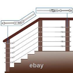 BLIKA 20 Pack 6 Long Angled Swage Threaded Stud, 3/16 180 Degree Adjustable