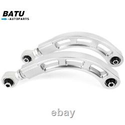 Bearing Adjustable Rear Camber Arm Kit for Mitsubishi Lancer 02-06 08-17 Silver