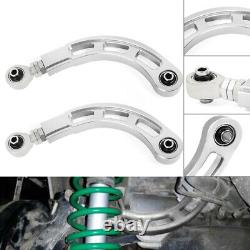 Bearing Adjustable Rear Camber Arm Kit for Mitsubishi Lancer 02-06 08-17 Silver