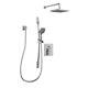 Belanger Quadrato 1-spray Square Hand Shower/showerhead Wall Combo Kit Chrome