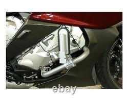 Black Driver Highway pegs for 25mm or 1 engine bar for BMW R1200GS R12RT K16GT