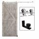 Ccjh Stainless Steelsliding Barn Door Hardware Kit Track &adjustable Floor Guide