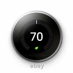 COMPLETE KIT Google Nest 3rd Generation Learning Thermostat Choose Color @