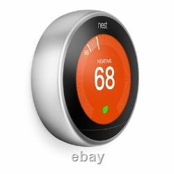 COMPLETE KIT Google Nest 3rd Generation Learning Thermostat Choose Color