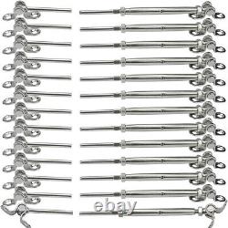 Cable Railing Hardware, Stainless Steel Cable Railing Kit 49 Pairs, for 1/8 Cab