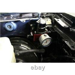 Car Adjustable Fuel Pressure Regulator Kit Aluminum 160PSI Oil Gauge AN6 Fitting
