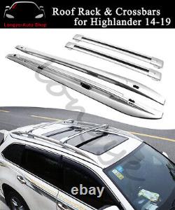 Crossbar Cross bar Roof Rack Rail Kit Fits for Highlander Kluger 2014-2019