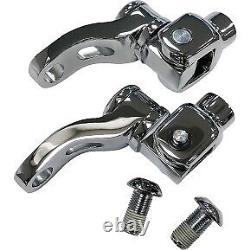 DRAG SPECIALTIES 1620-2476 Chrome Adjustable Passenger Peg Mount Kit