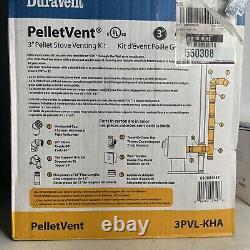 DuraVent 3PVL-KHA Steel Adjustable PelletVent 3 Pellet Stove Venting Kit