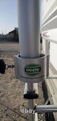 EEZ RV Products Starlink Gen3 Adapter with 10ft pole and RV Ladder Bracket Kit