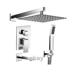 ELLO & ALLO Tub & Shower Faucet Kit with Hand Shower & Valve Chrome AS-S5160