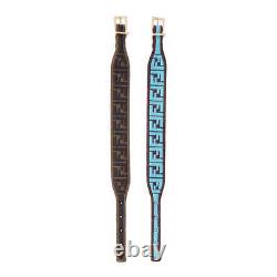 Fendi FF Embroidered Brown Cyber Blue Kit Bracelet 8AH256