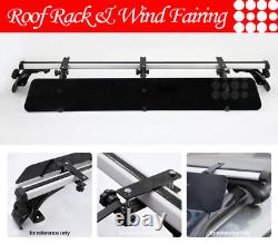 Fit Dodge Ford GMC Honda Rooftop Rack Cross Bars Luggage Carrier +Wind Fairing