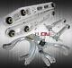For 93-97 Eg2 Silver Car Front Rear Adjustable Camber Kit + Lower Control Arms