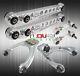 For 96-00 Civic Vip Silver F+r Adjustable Camber Kit Aluminum Lower Control Arms