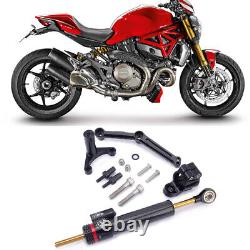 For Ducati Monster 1200S 1200 Adjustable Kit Steering Damper Stabilizer Bracket