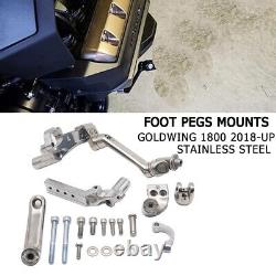 For Honda Goldwing GL1800 2018-UP 3-Way Highway Foot Pegs Mounts Kits Adjustable