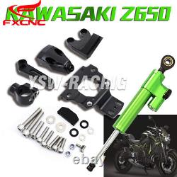 For Kawasaki Z650 2017-2021 2022 Adjustable Steering Damper Bracket Mounting Kit