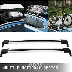 For Land Rover Discovery LR3 & LR4 2005-16 Black Silver Roof Rack Cross Bar Kit