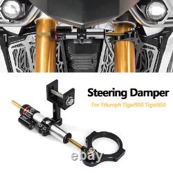 For Triumph Tiger900 Tiger850 Titanium Stable Steering Damper Bracket Mount Kit