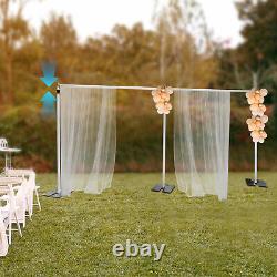 Free Standing Wedding Party Pipe Drape Backdrop Stand Kit Adjustable Stand