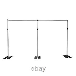 Free Standing Wedding Party Pipe Drape Backdrop Stand Kit Adjustable Stand